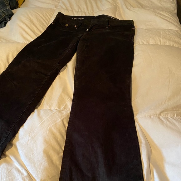 GAP Black Corduroy Sexy Boot Cut Size 14 - Picture 4 of 4